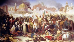 gig and magog: the Conquest of Jerusalem by the Crusaders.