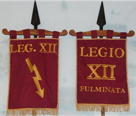 Titus also calls down fire from heaven in fulfillment of Revelation 13:13-15 through the command of the 12th Legion who aided in burning Jerusalem and its temple.  The emblem of the 12th Legion is a lightning bolt—fire from heaven.