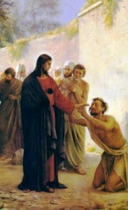 Jesus healing the blind